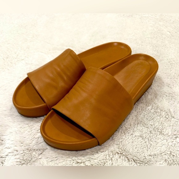 **Beek Pelican Leather Platform Sandals – Women’s Size 11, Honey** - Picture 3 of 6
